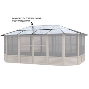 Gazebo Penguin Model 41218 Set of Polycarbonate Roof Panels Compatible w/ Florence Solariums or 12-ft Metal Gazebo