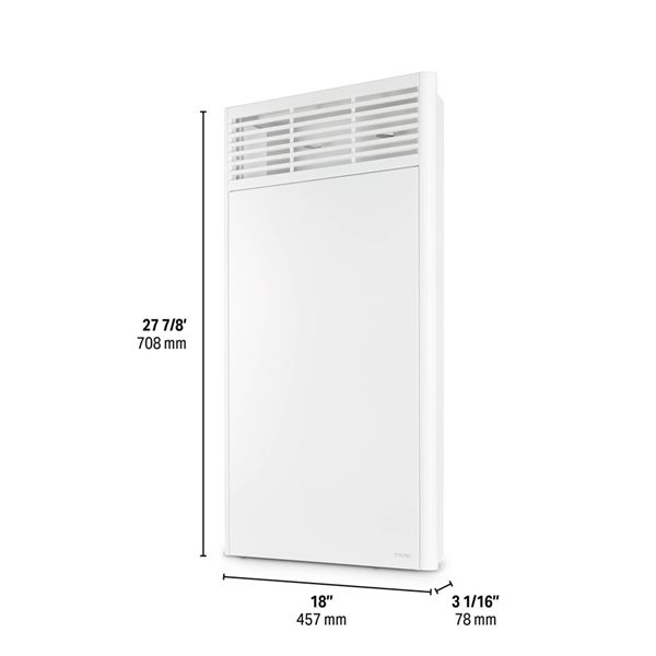 Stelpro Orleans 1000 W - 240 V 18 L x 28-in H White High-End Convector without Thermostat