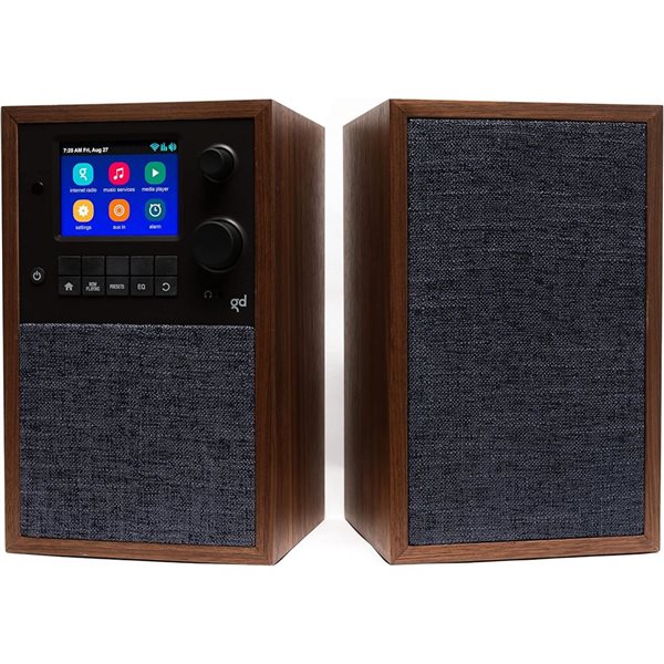 Grace Digital Mondo Alto Internet Radio and Speaker Kit - Walnut
