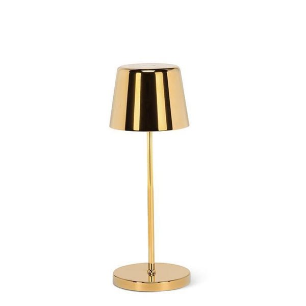 Abbott Crosby LED Rechargeable and Dimmage Table Lamp 8-in - Gold