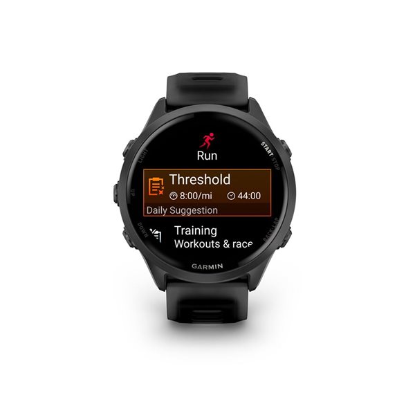 Garmin Forerunner 570 GPS Smartwatch 47-mm - Slate Grey Aluminum Bezel and Translucent Black/Black Band