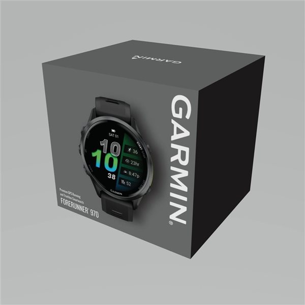 Garmin Forerunner 970 GPS Smartwatch - Carbon Grey DLC Titanium