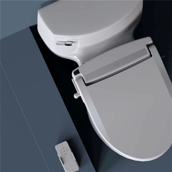 Brondell Swash EM617 Advanced Bidet Toilet Seat w/ Remote Control - Round