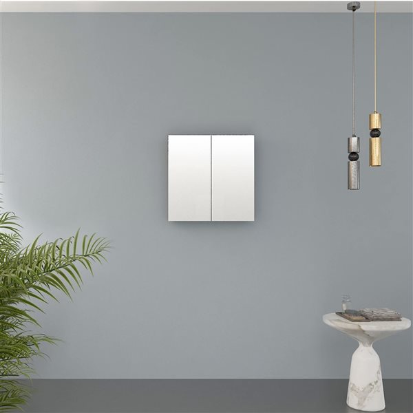 GEF Gracelyn 24-in Medicine Cabinet - Matte White