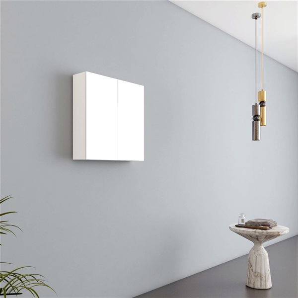 GEF Gracelyn 24-in Medicine Cabinet - Matte White