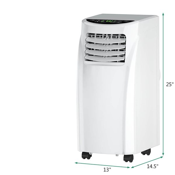 Costway 8,000 BUT Air Conditioner and Dehumidifier Window Kit w/ Remote Control