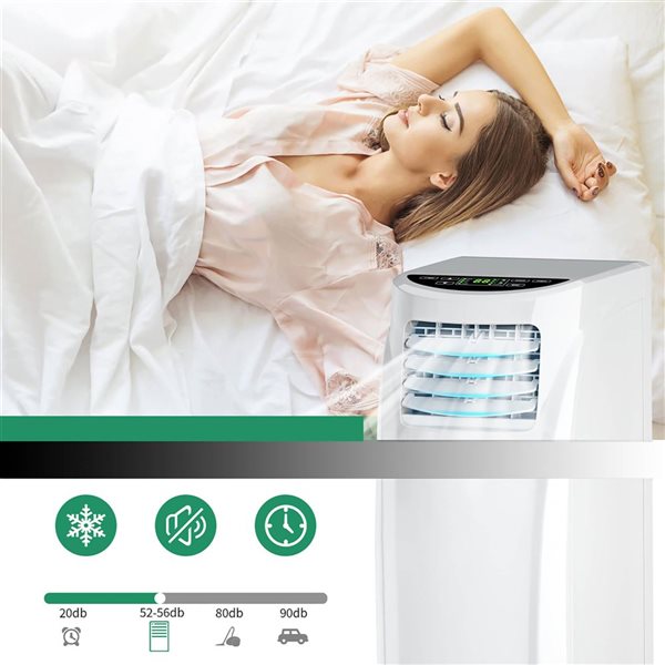 Costway 8,000 BUT Air Conditioner and Dehumidifier Window Kit w/ Remote Control