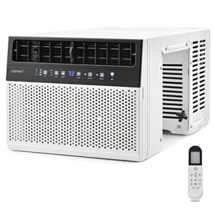Costway 8100 BTU Window Air Conditioner with Remote and LED Control Panel - up to 400 ft²