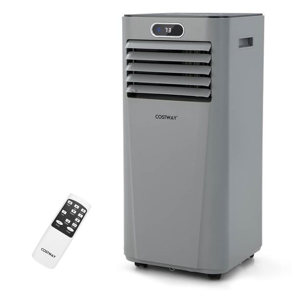 Costway 10000 BTU Portable Air Conditioner w/ Remote Control 3-in-1 Air Cooler w/ Drying