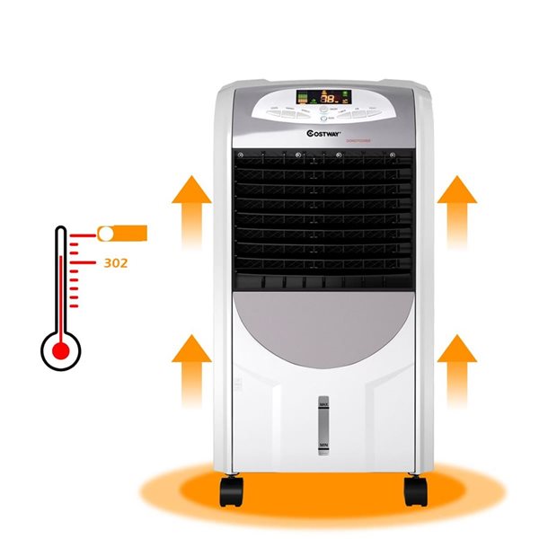 Costway Portable Air Cooler Fan and Heater Humidifier w/ Washable
