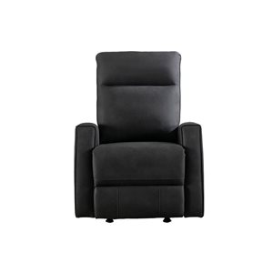HomeTrend Dubois Power Rocker Recliner in Microfibre - Black