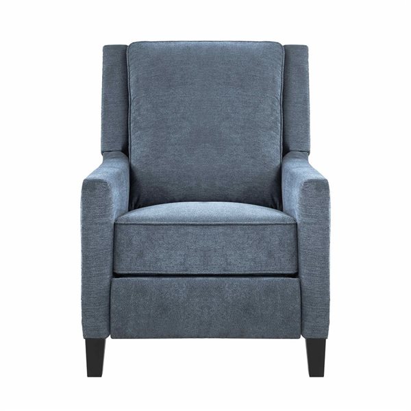 HomeTrend Push-Back Reclining Accent Chair - Blue
