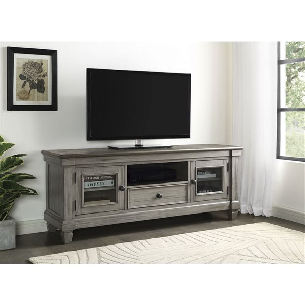 HomeTrend Granby 64-in TV Stand - Two-Tone Grey