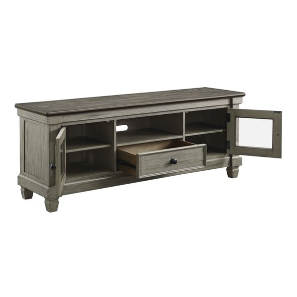 HomeTrend Granby 64-in TV Stand - Two-Tone Grey