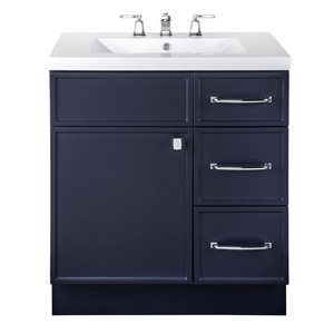 Cutler Kitchen & Bath Manhattan 30-in Bathroom Vanity - Blue