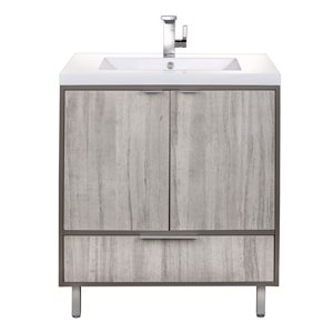 Cutler Kitchen & Bath Coastal Farmhouse 36-in Bathroom Vanity - Off-White