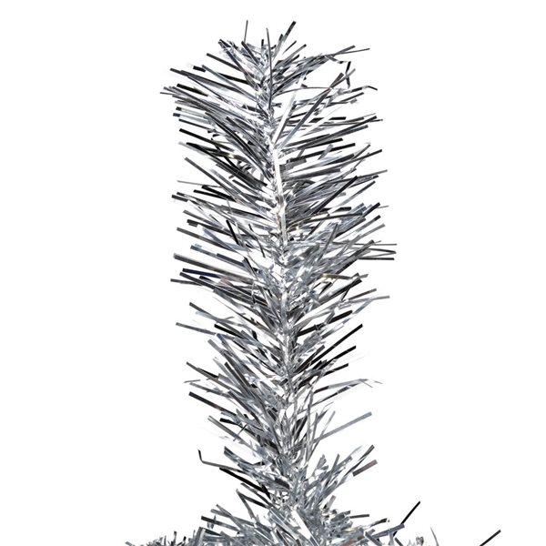 Northlight 9-ft H Unlit Artificial Silver Tinsel Full Christmas Tree w/ Tree Stand