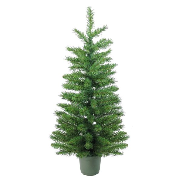 Northlight 4-ft H Medium Potted Norway Spruce Unlit Potted Full Artificial Christmas Tree