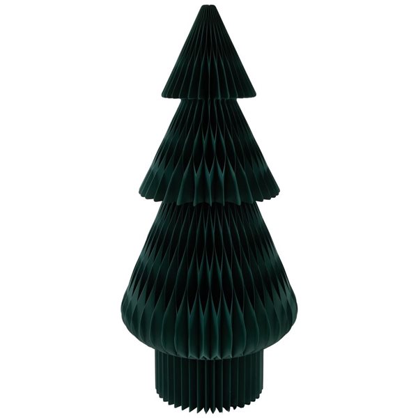 Northlight 4-ft H Unlit Dark Green Tall Accordion Honeycomb Foldable Paper Christmas Tree w/ Tree Stand