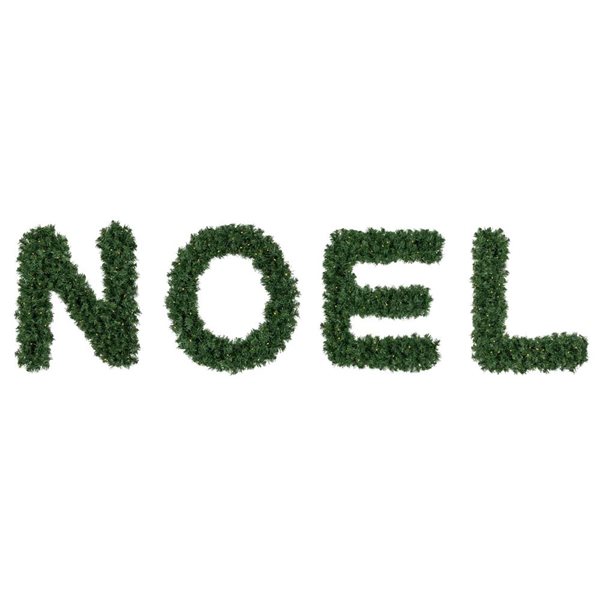Northlight 5,5-ft Pre-Lit Noel Artificial Pine Christmas Yard Decoration
