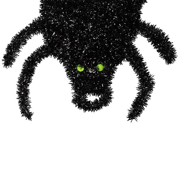 Northlight 36-in Black Lighted Spider and Web Halloween Decoration - Purple LED Lights