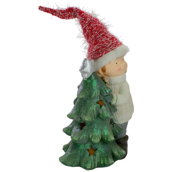 Northlight 30-in Smiling Girl Hugging a Star Tree Christmas Figurine