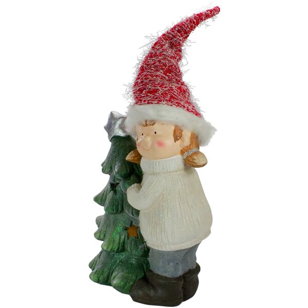 Northlight 30-in Smiling Girl Hugging a Star Tree Christmas Figurine