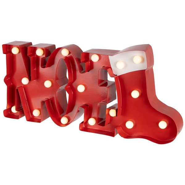 Northlight 16-in Lighted "Noel" Christmas Decoration