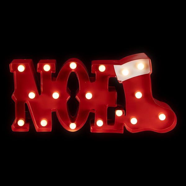 Northlight 16-in Lighted "Noel" Christmas Decoration
