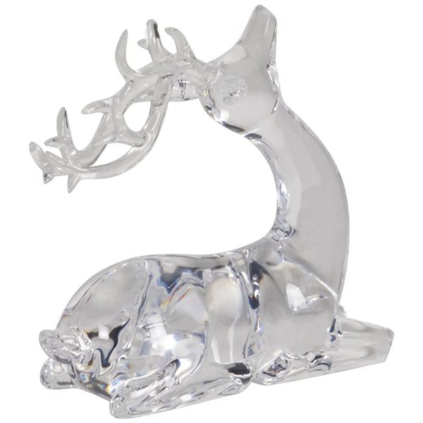 Northlight 6.25-in Laying Acrylic Deer Christmas Decoration
