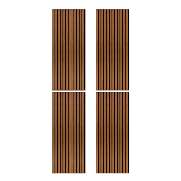 everhome Hamilton 1.58-ft x 3.90-ft Grooved Laminate Acoustic Wall Panels - 4-pack