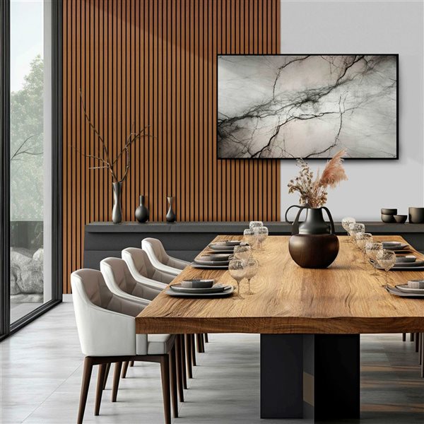 everhome Hamilton 1.58-ft x 3.90-ft Grooved Laminate Acoustic Wall Panels - 4-pack