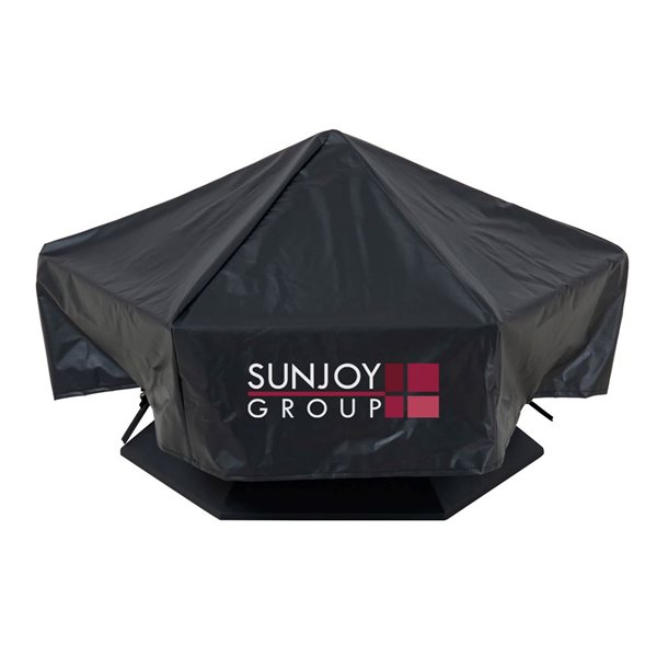 cocoa*　0521 Sunjoy 35-in Hexagon Black Steel Wood Burning Fire Pit with