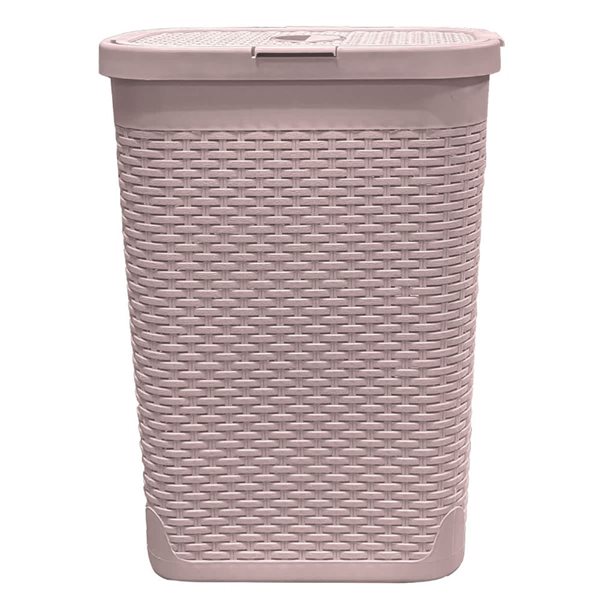 Cesto Portabiancheria Pieghevole In Rete Grigio 66x45cm - Grande Capacità Con Manici - Secchio Multiuso Per Giocattoli E Campeggio - 4