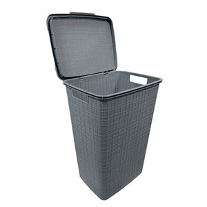 Panier à linge 60 L Modern Homes 13 l. x 17 L x 24 po h. en plastique gris