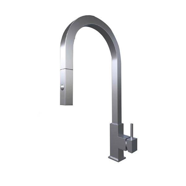 Valley Bath & Kitchen Peace Stainless Steel 1-Handle Deck-Mount Kitchen Faucet