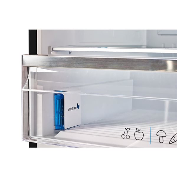 Unique Appliances Classic Retro 17-ft³ Bottom Mount Refrigerator - Midnight Black