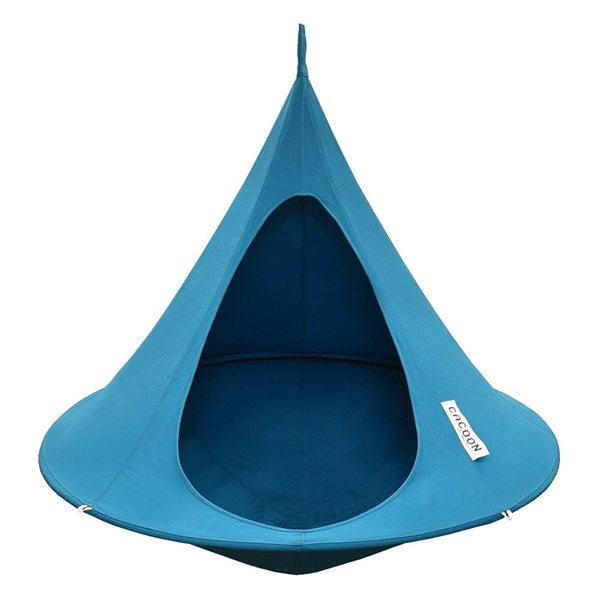 Vivere Cacoon 5-ft L Blue Fabric Single Hammock Tent
