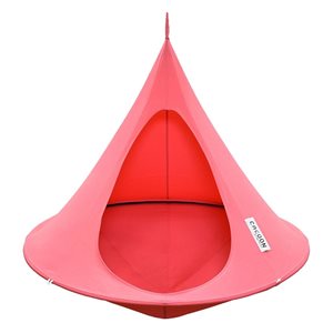 Vivere Cacoon 5-ft L Coral Fabric Pink Single Hammock Tent