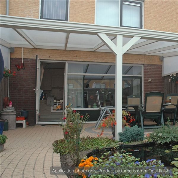 Polymershapes 48 W x 96 L x 0.236-in T Opal UV Multiwall Polycarbonate Sheet