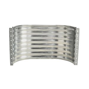 Puits margelle de fenêtre droit Polymershapes de 37 l. x 12 p. x 24 po h. en acier