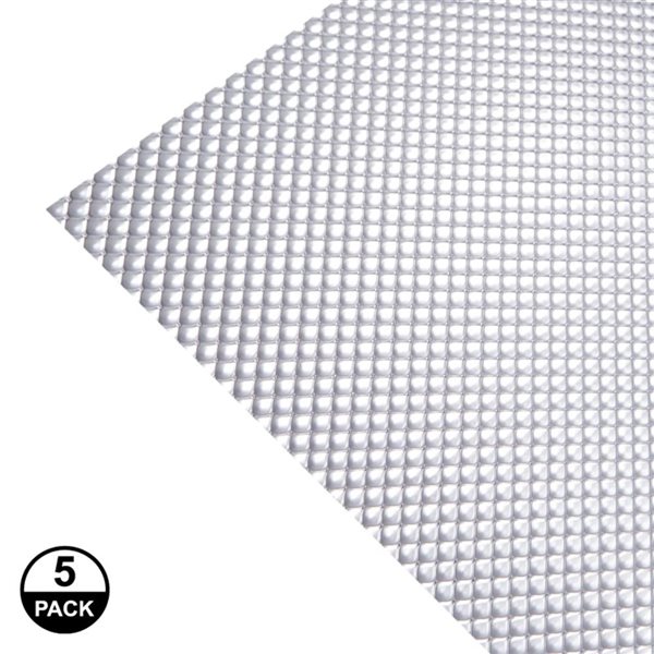 Polymershapes 5-Pack 24 W x 24 L x 0.095-in T Clear Prismatic Acrylic Lighting Panels