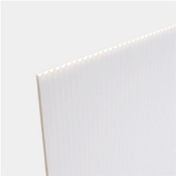 Coroplast 15-Pack 24 W x 36 L x 0.157-in T White Corrugated Plastic Sheets