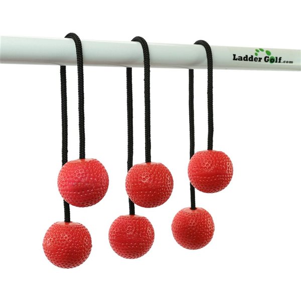 Vivere Ladder Golf Soft Bolas - Red
