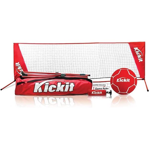 Vivere Kickit Soccer Tennis Set w/ Net - Red