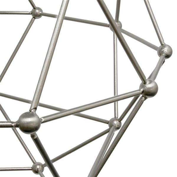 Lalia Home 12-in dia Industrial 1-Light Geometric Wire Pendant Light - Brushed Nickel