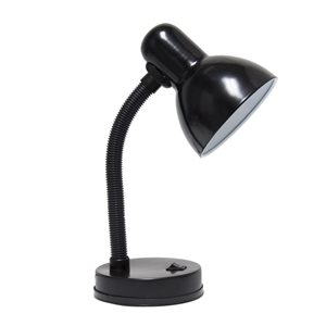 Simple Designs 14.25-in H Black Metal LED Light Desk Lamp with Flexible Neck - 12/Pk