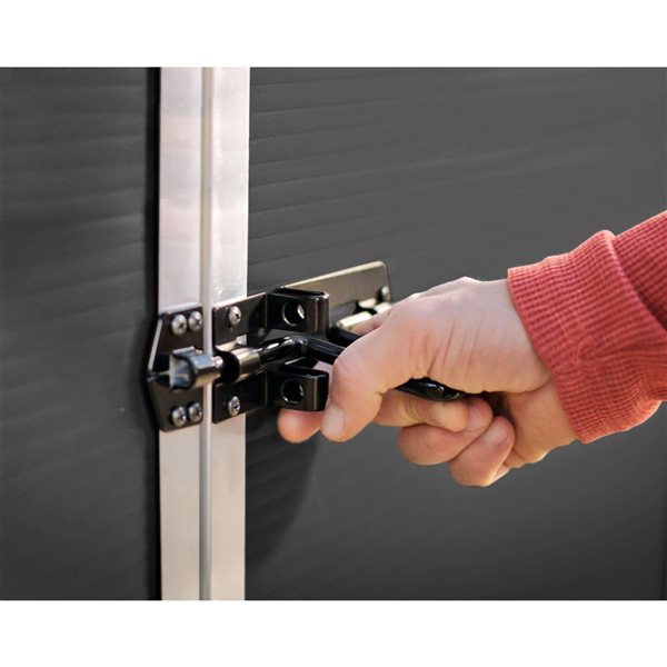 Canopia by Palram Rubicon 8 x 8-ft Dark Grey Polycarbonate Garden Storage Shed