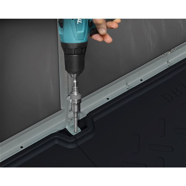 Canopia by Palram Rubicon 8 x 8-ft Dark Grey Polycarbonate Garden Storage Shed