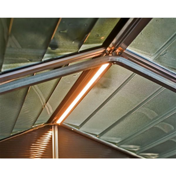 Canopia by Palram Rubicon 6 x 5-ft Dark Grey Polycarbonate Garden Storage Shed